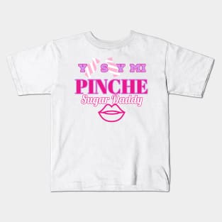 Yo Soy MI PINCHE Sugar Daddy Candy Wrapper design (white) Kids T-Shirt